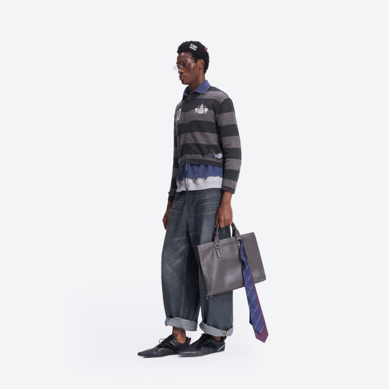 No.10 Layered Polo Cardigan